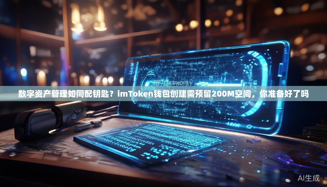 数字资产管理如同配钥匙？imToken钱包创建需预留200M空间，你准备好了吗