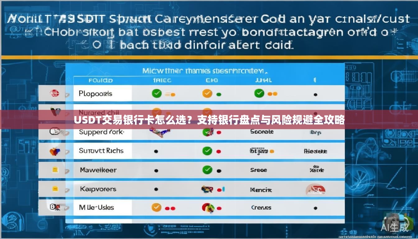 USDT交易银行卡怎么选?支持银行盘点与风险规避全攻略 USDT交易银行卡怎么选?支持银行盘点与风险规避全攻略