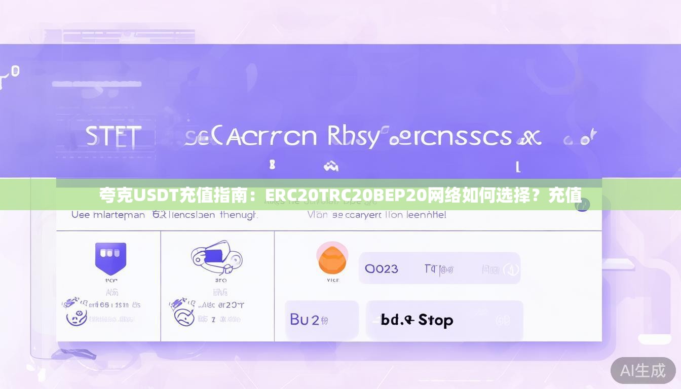 夸克USDT充值指南：ERC20TRC20BEP20网络如何选择？充值
