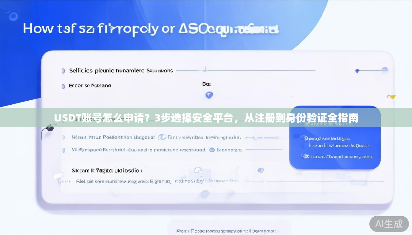 USDT账号怎么申请？3步选择安全平台，从注册到身份验证全指南