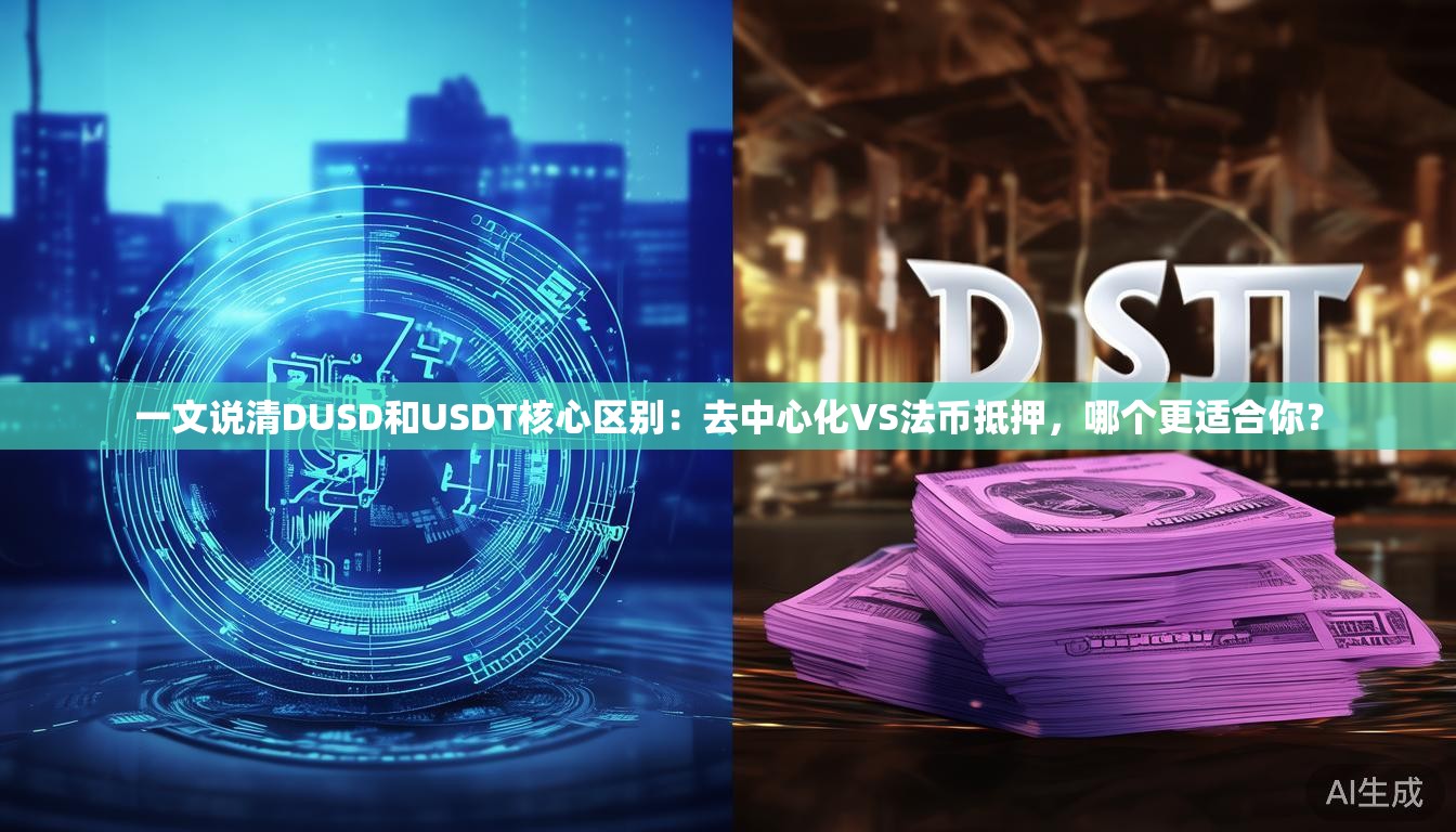 一文说清DUSD和USDT核心区别：去中心化VS法币抵押，哪个更适合你？