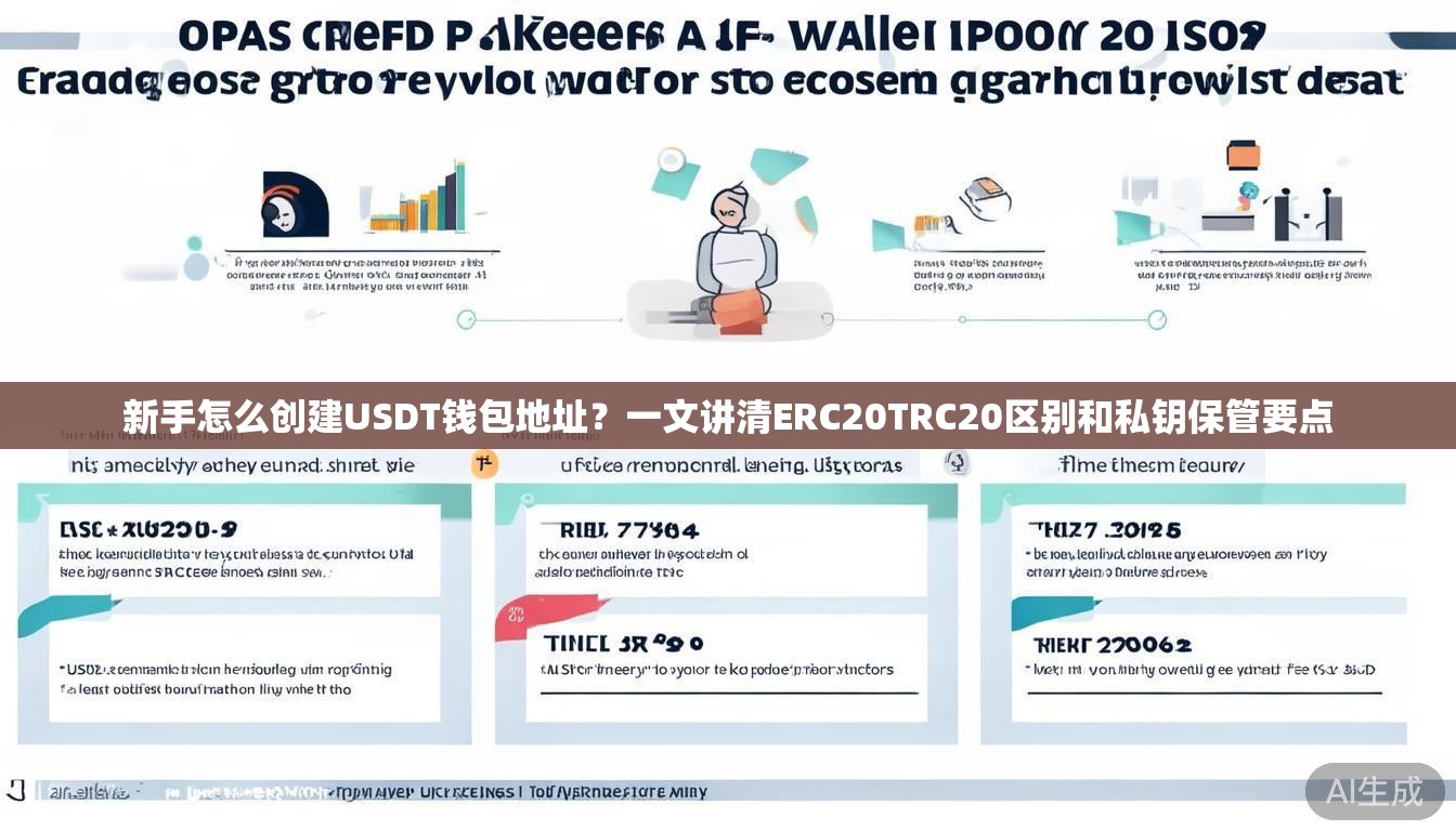 新手怎么创建USDT钱包地址？一文讲清ERC20TRC20区别和私钥保管要点