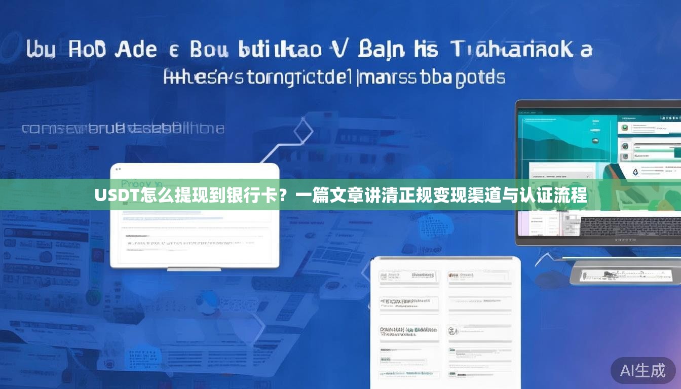 USDT怎么提现到银行卡？一篇文章讲清正规变现渠道与认证流程